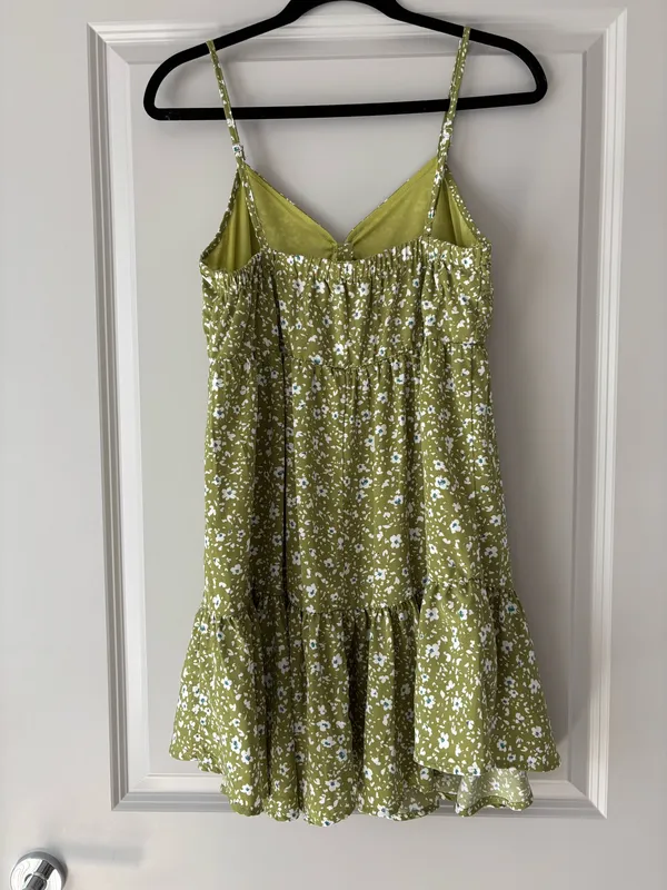 Green Floral Dress - Image 2