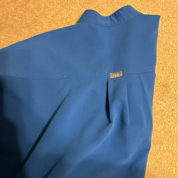 Figs royal blue medical Rafaela Scrub Top technical collection - Image 3