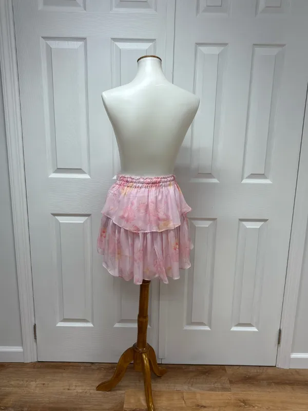 Love‎ Shack Fancy - Summer Morning Ruffle Mini Skirt - Size S. - Image 4
