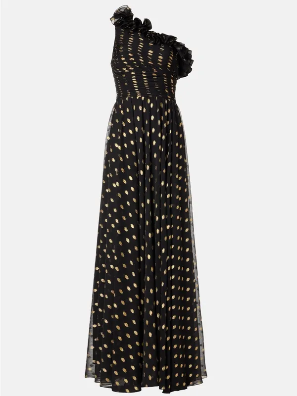 leena for Mac Duggal One Shoulder Ruffle Gown - Image 12