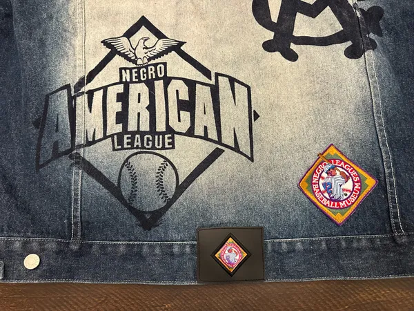 Negro League Baseball Museum Denim Blue Jean Jacket Mens 3XL XXXL Team Logo - Image 11