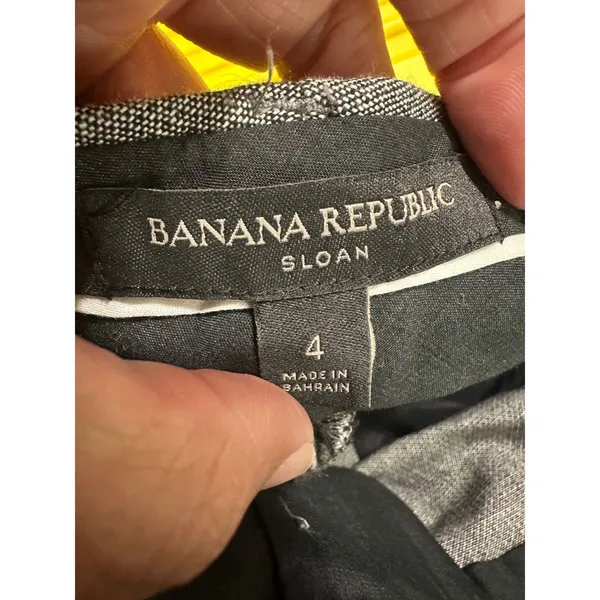 Banana Republic Sloan Slim Ankle Gray Stretch Dress‎ Pants 4 Business Casual - Image 6