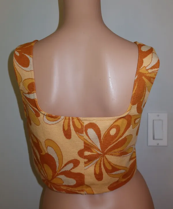 Zara Women’s Orange/Yellow Crop Top - Image 2