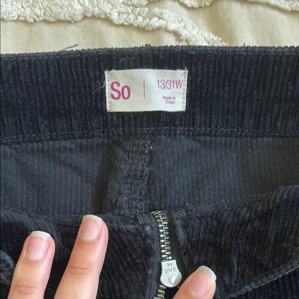 SO Black A-Line Mini Skirt Casual - Image 2