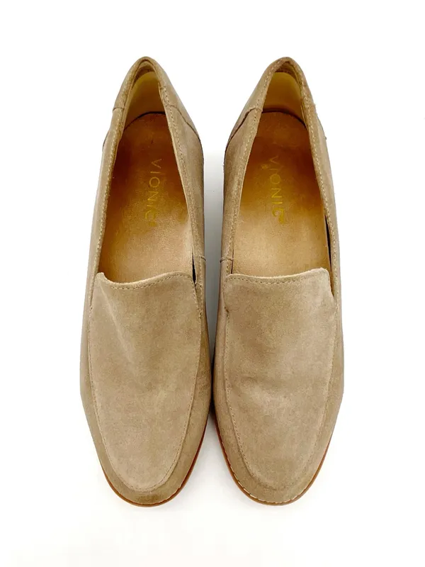 Vionic Kensley Loafers Women’s Size 7.5 Taupe Suede Lug Sole Comfort Shoes - Image 6