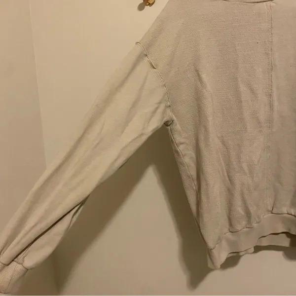 Roxy Tan Textured Crewneck Size Large - Image 2