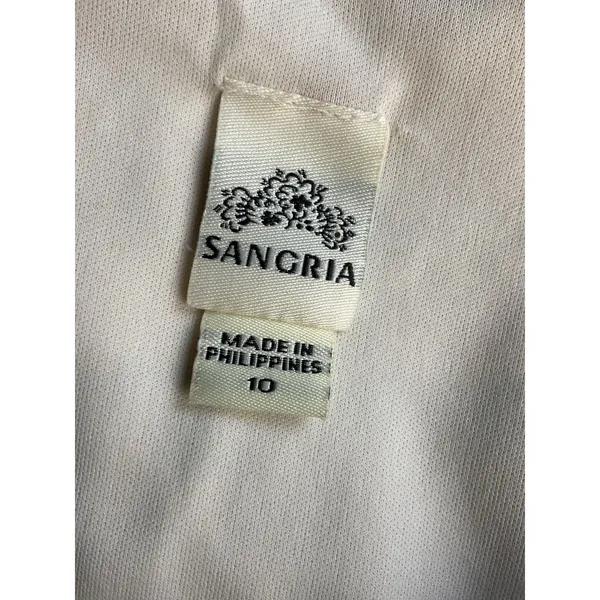 SANGRIA Lined Colorful FLORAL CHIFFON Gathered Neckline/Waist Zip MAXI Dress‎ 10 - Image 11