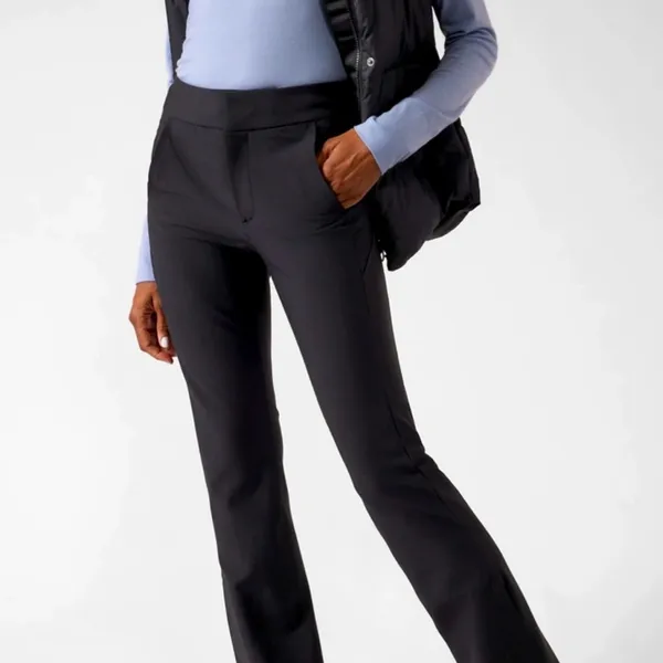 Athleta Stella flare trouser black sz 4‎ - Image 2