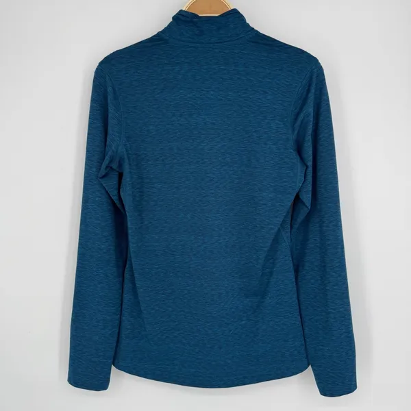 REI Co-op‎ Midweight Quarter Zip Pullover Medium Blue Heathered Gorpcore Hiking - Image 5