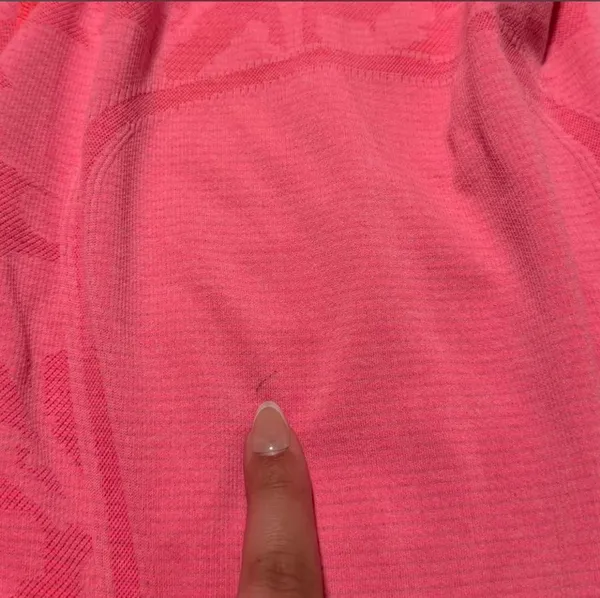 Bright salmon pink Lululemon swiftly long sleeve - Image 3