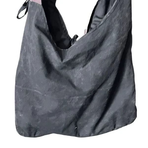 Boho crossbody bag slouchy patchwork distressed cotton bag. - Image 4