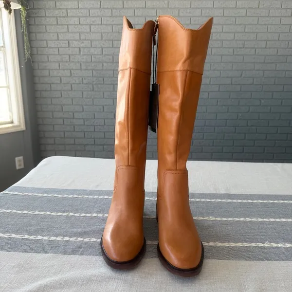 NWT Vince Camuto Alfella Boot Size 6.5 Wide Calf Knee High Equestrian Leather - Image 5