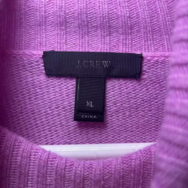 J. Crew Wool Blend Turtleneck Sweater Women’s Size XL Classic Relaxed Fit Knit - Image 5