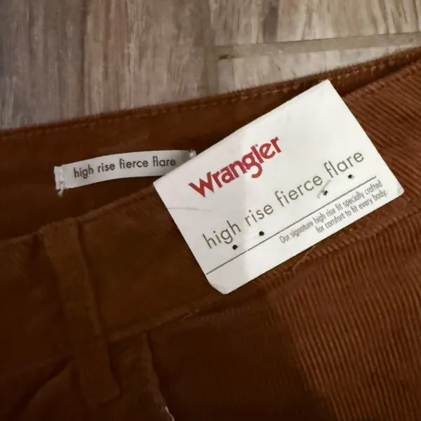 Wrangler Corduroy High Rise Fierce Flare Jeans - Image 3