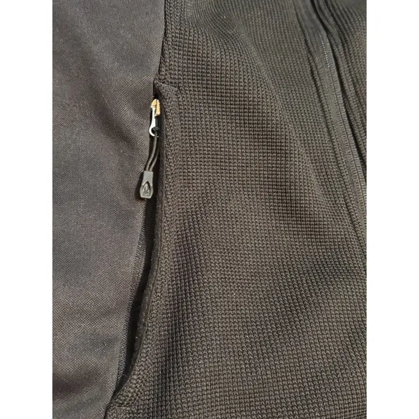Spyder Black Textured Knit Full Zip Hooded Jacket Small Petite - Image 10