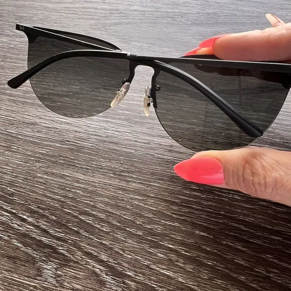 Rayban 3652 Women’s Black‎ Wire Rimless Sunglasses - Image 4
