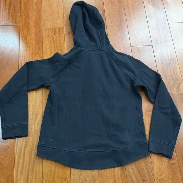 lululemon Fleece Be True Moto‎ Full Zip Heavyweight Cotton Fleece Hooded size 10 - Image 6