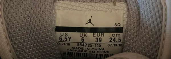 Air Jordan 1 Retro Mid GS ‘White Cement’ - Image 8