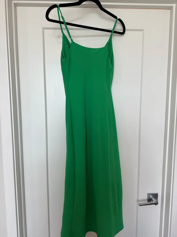 Green Cowl Neck Dress - Image 2