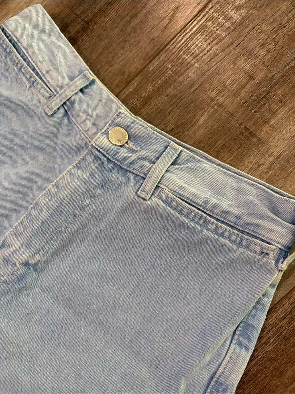 Zara Wide Leg Light Wash Croo Pant Jeans Size 4 - Image 4