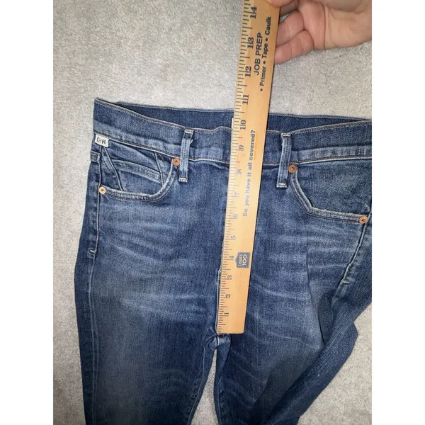 Citizens Of Humanity Cara High Rise Cigarette Ankle Jeans size 26 Dark‎ Blue - Image 9
