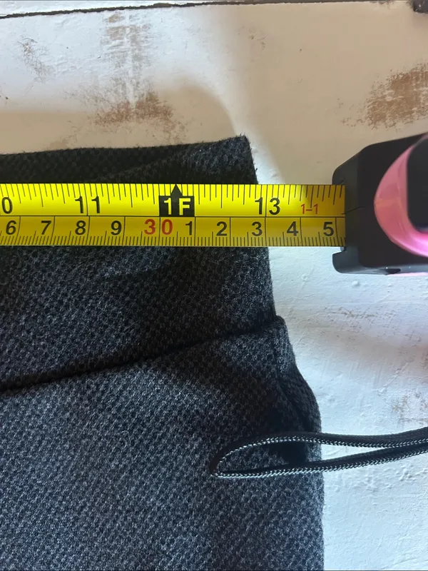 Time & Tru Charcoal Black Stretch Knit Women's Straight Leg Pants | Size XS - Image 4