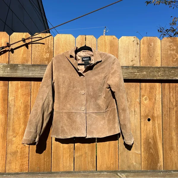Brandon Thomas Suede Jacket size large y2k fall winter leather‎ aesthetic - Image 3