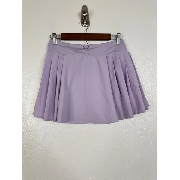 Lululemon Side-Pleat High-Rise Tennis Skirt Purple Lilac LW8AFCS Size 6 - Image 2