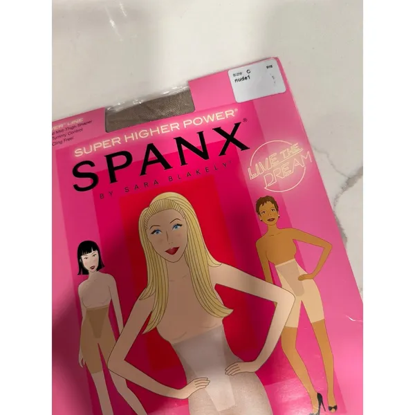 Spanx Super High Waisted Mid-Thigh Shaper Size C tan New In‎ Box - Image 2