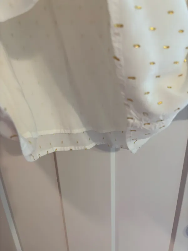 White and Gold Draper James Top - Image 7