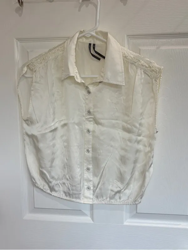 By Anthropologie Cinched Buttondown Blouse - Image 5