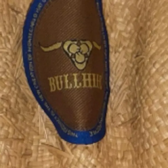 Bullhide Stylish Tan straw rolled sides Cowboy/girl Hat with Brown Band - Image 11