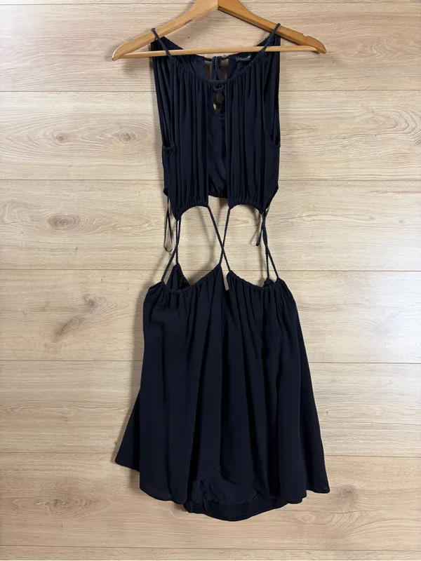 Papermoon Black Cut Out Mini Dress Size Medium - Image 9