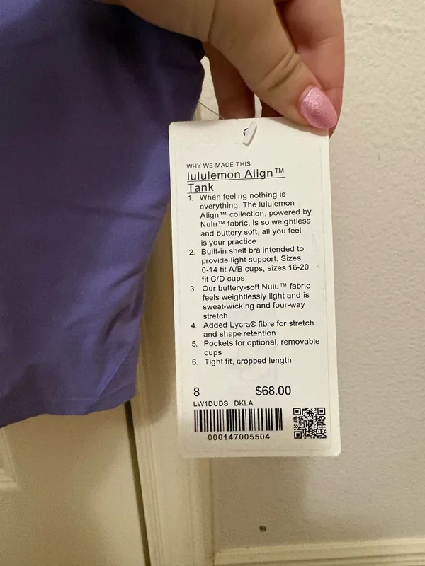 NWT Lululemon Align Tank Dark Lavender - Image 5