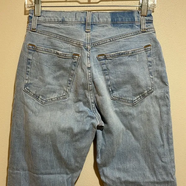 Abercrombie & Fitch SHORT The Ankle Straight Ultra High Rise Jeans Size 26/2S - Image 10
