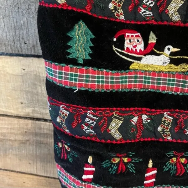 Paul Harris Design Christmas Vest Size‎ Medium Black - Image 6