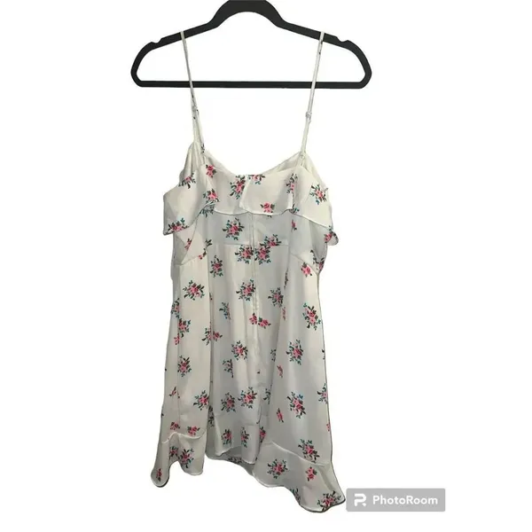 ✨NWOT✨TRIXXI Womens White floral Zippered Spaghetti Strap Square Neck Dress✨ - Image 4
