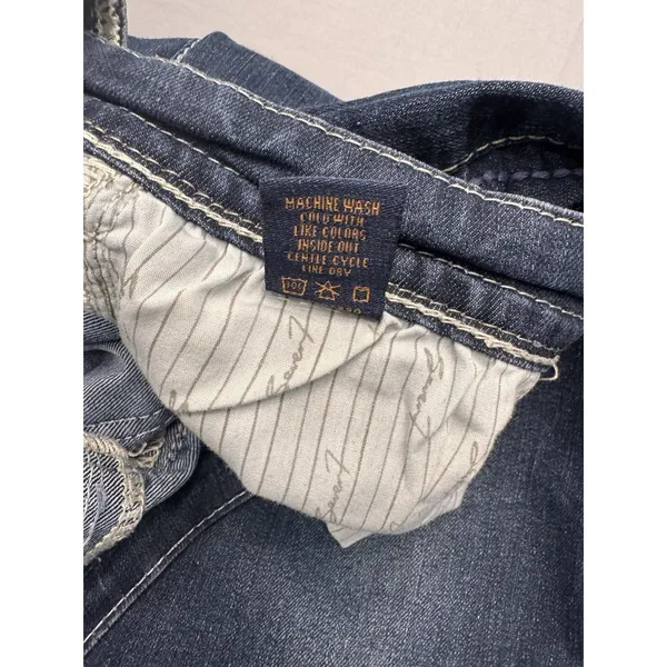 Vintage Seven For All Mankind Bootcut Jeans Women's 12 Dark Wash EUC Denim - Image 13