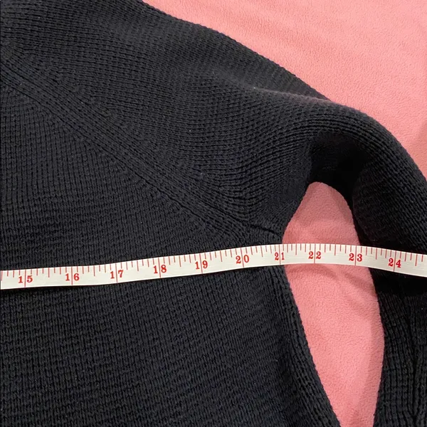 J.Crew: V-neck Cardigan Sweater Black size Medium - Image 7