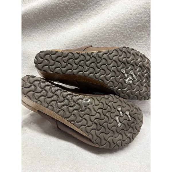 PAPILLIO Dana Wedge Clogs Sandals Oiled Brown Leather WOMENS 6.5 37 BIRKENSTOCK - Image 5