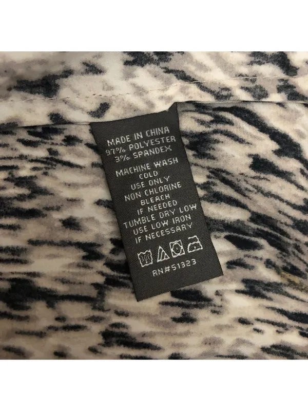 Vince Camuto Sleeveless Tie-Neck High Neck Blouse Animal Print Small - Image 5