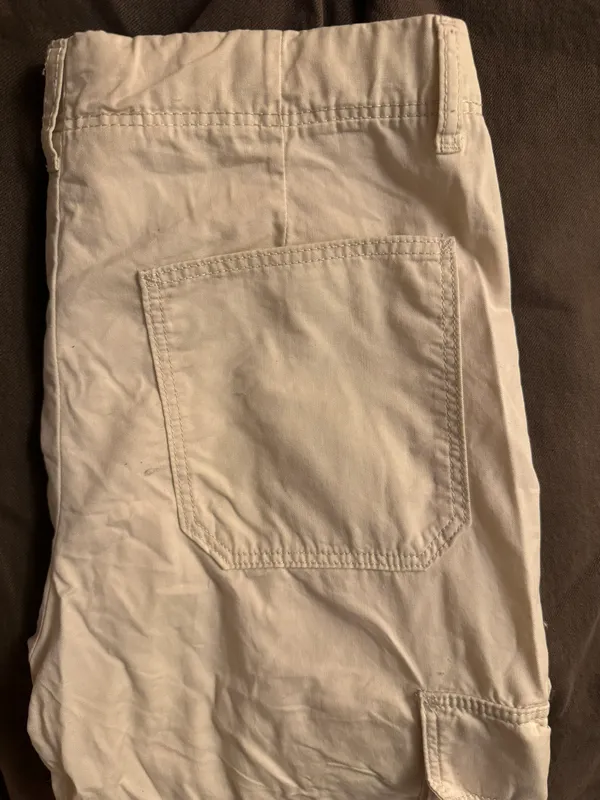 H&M white cargo pants - Image 4