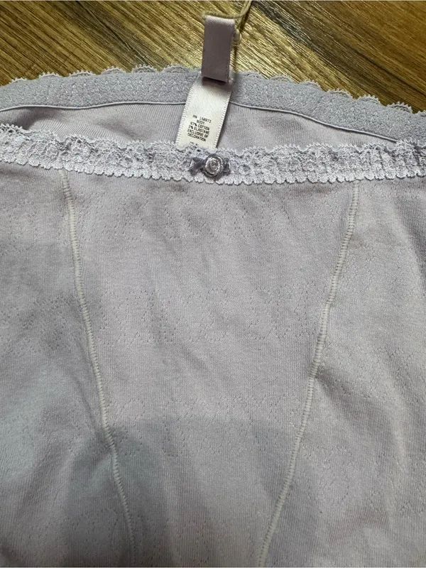 SKIMS Lace Pointelle Boxer in Lavender XS - Image 3