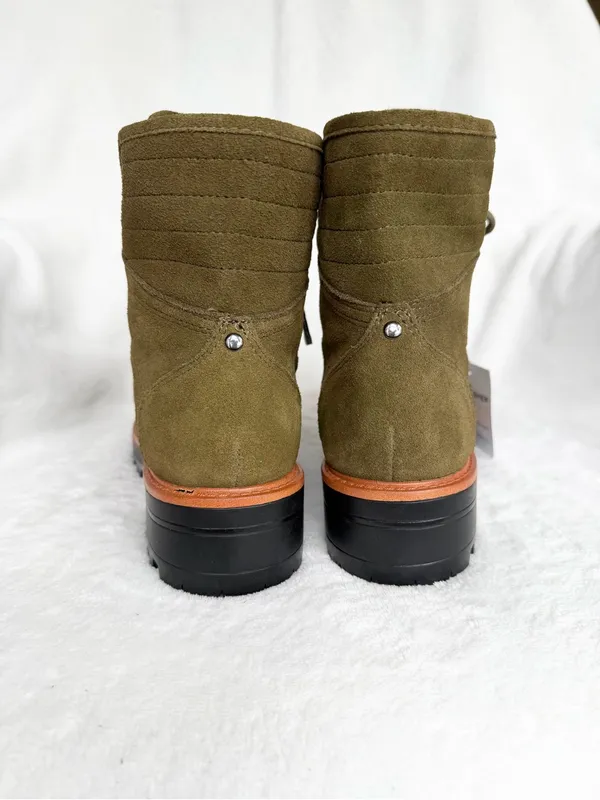 Marc Fisher Women's Iston Boots "Dark Green Suede" Size 6.5 - Image 3