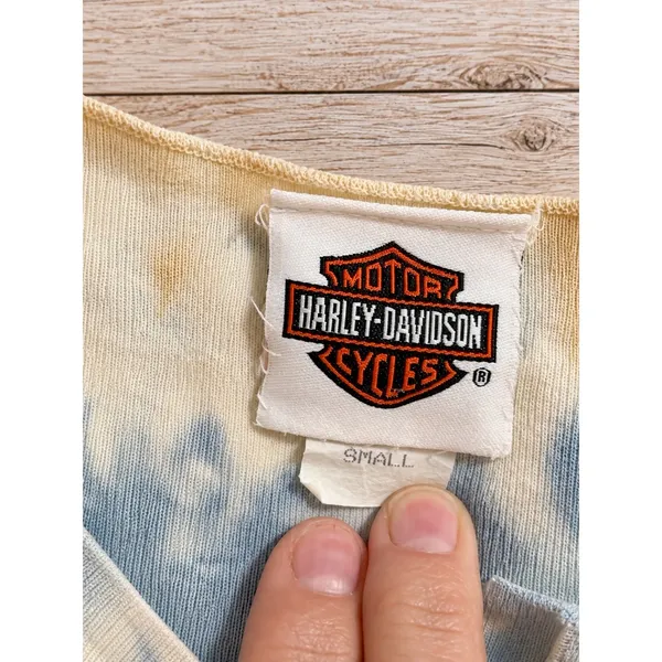 Vintage 2005 Harley Davidson Sturgis Black Hills Rally Tie Dye Tank Top Small - Image 4