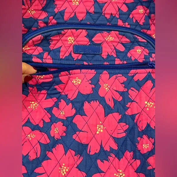 Vera Bradley Women's Signature Cotton Campus Tech Backpack, Art Poppies - Image 16