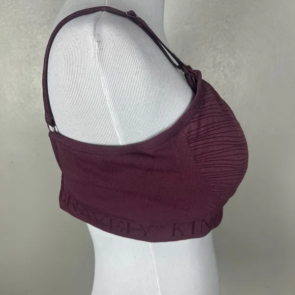 Kindred Bravely Nursing Bra Womens Large Purple Wireless Lined Back Closure L‎ - Image 4