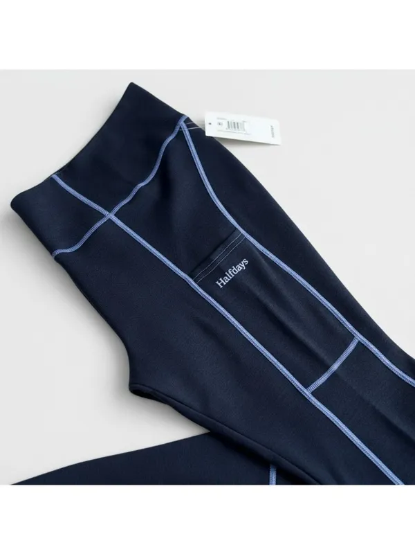 Halfdays Hallie Midweight Merino Legging Navy Blue Womens Size S Base Layer NWT - Image 9