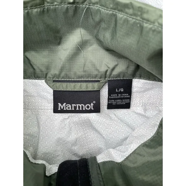 Marmot x Thrive Works Precip Waterproof Rain Jacket Women's Size L Olive NWOT - Image 7