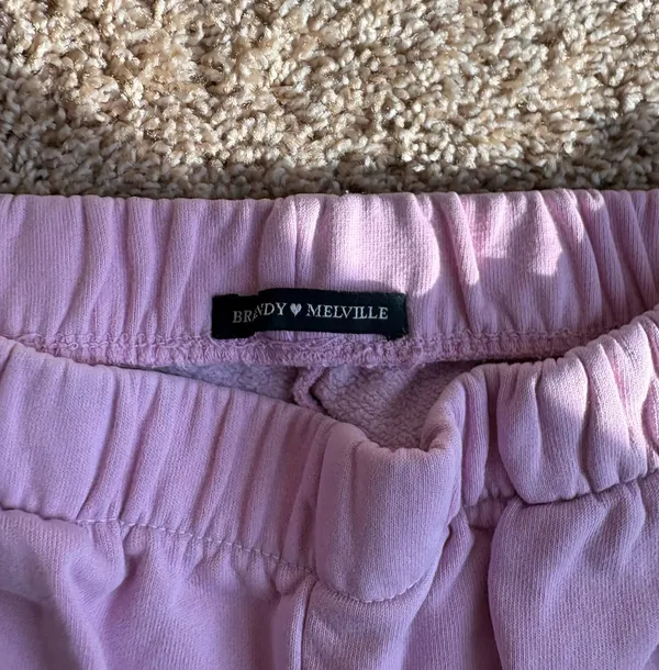 Brandy Melville Sweatpants Light Pink - Image 2